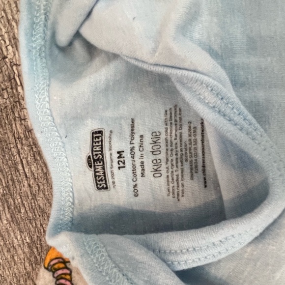 Sesame Street Kids Pajama Set - Light Blue and Multicolor - Picture 4 of 4